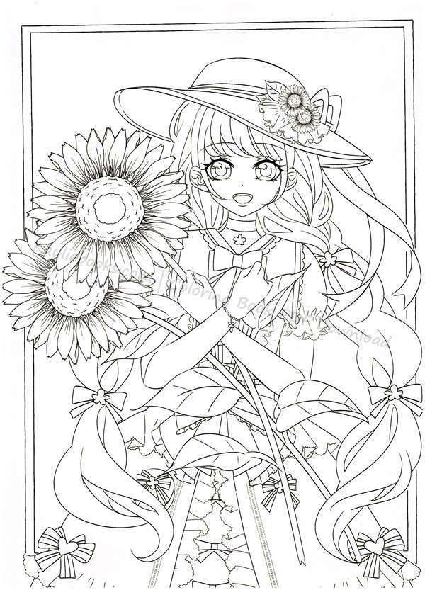 120+ Coloring Pages Anime Characters 109