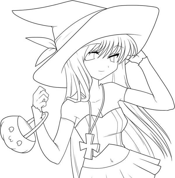 120+ Coloring Pages Anime Characters 19