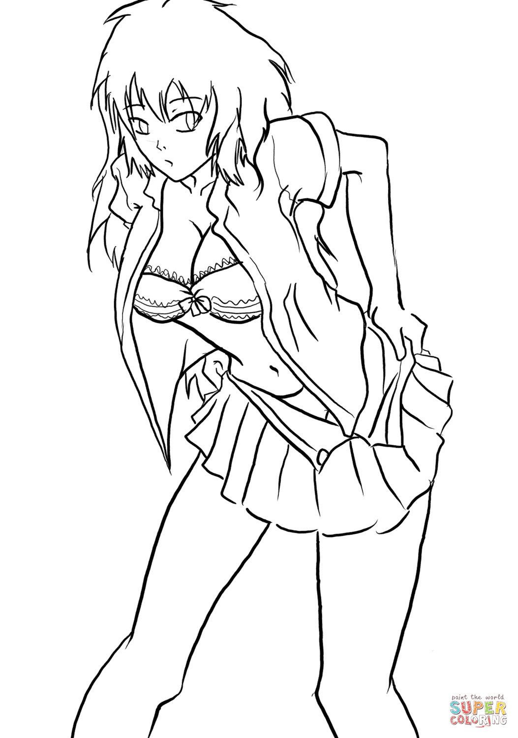 120+ Coloring Pages Anime Characters 23