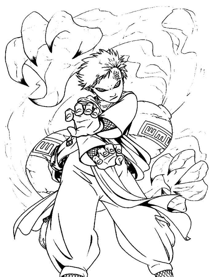 120+ Coloring Pages Anime Characters 26