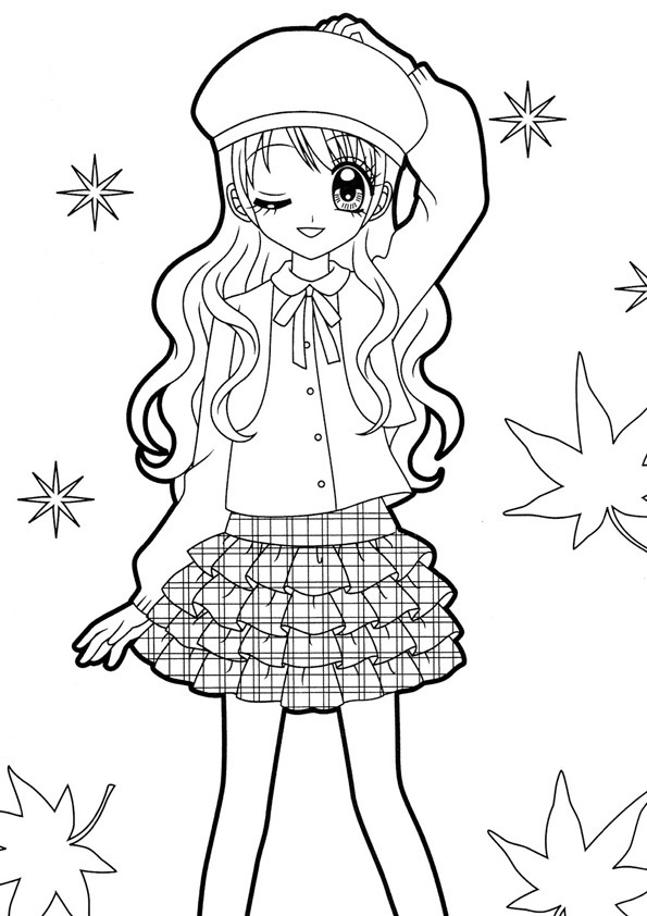 120+ Coloring Pages Anime Characters 27