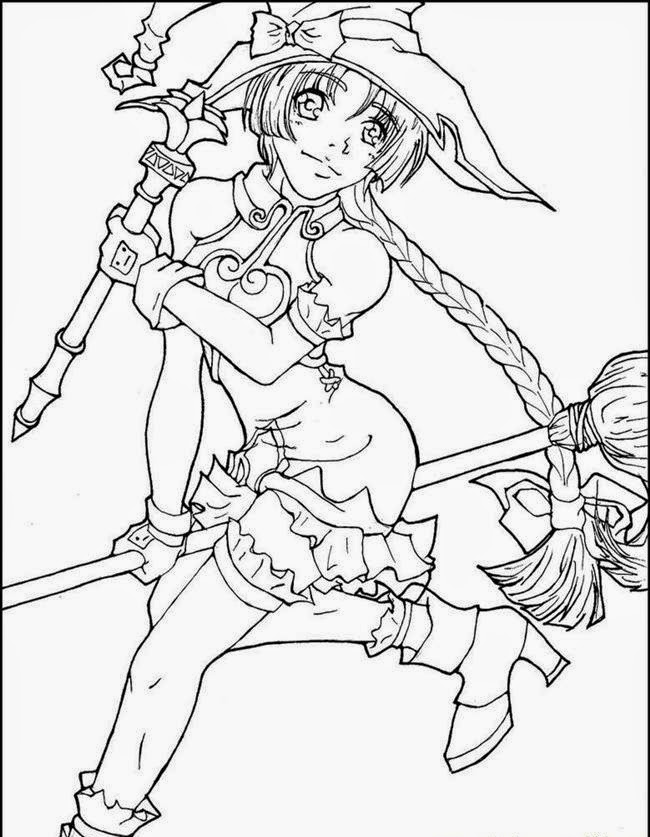 120+ Coloring Pages Anime Characters 39