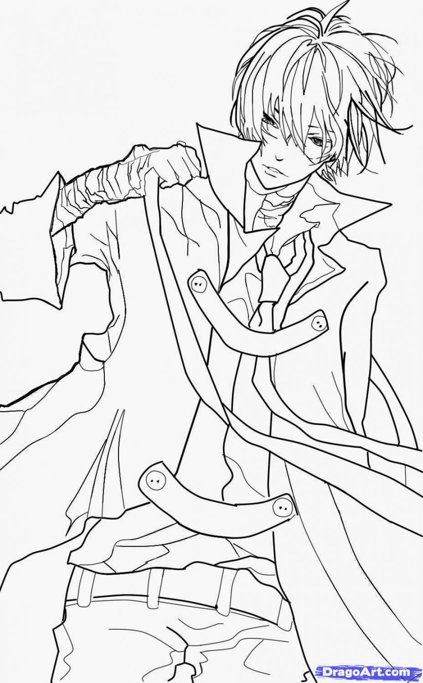 120+ Coloring Pages Anime Characters 53