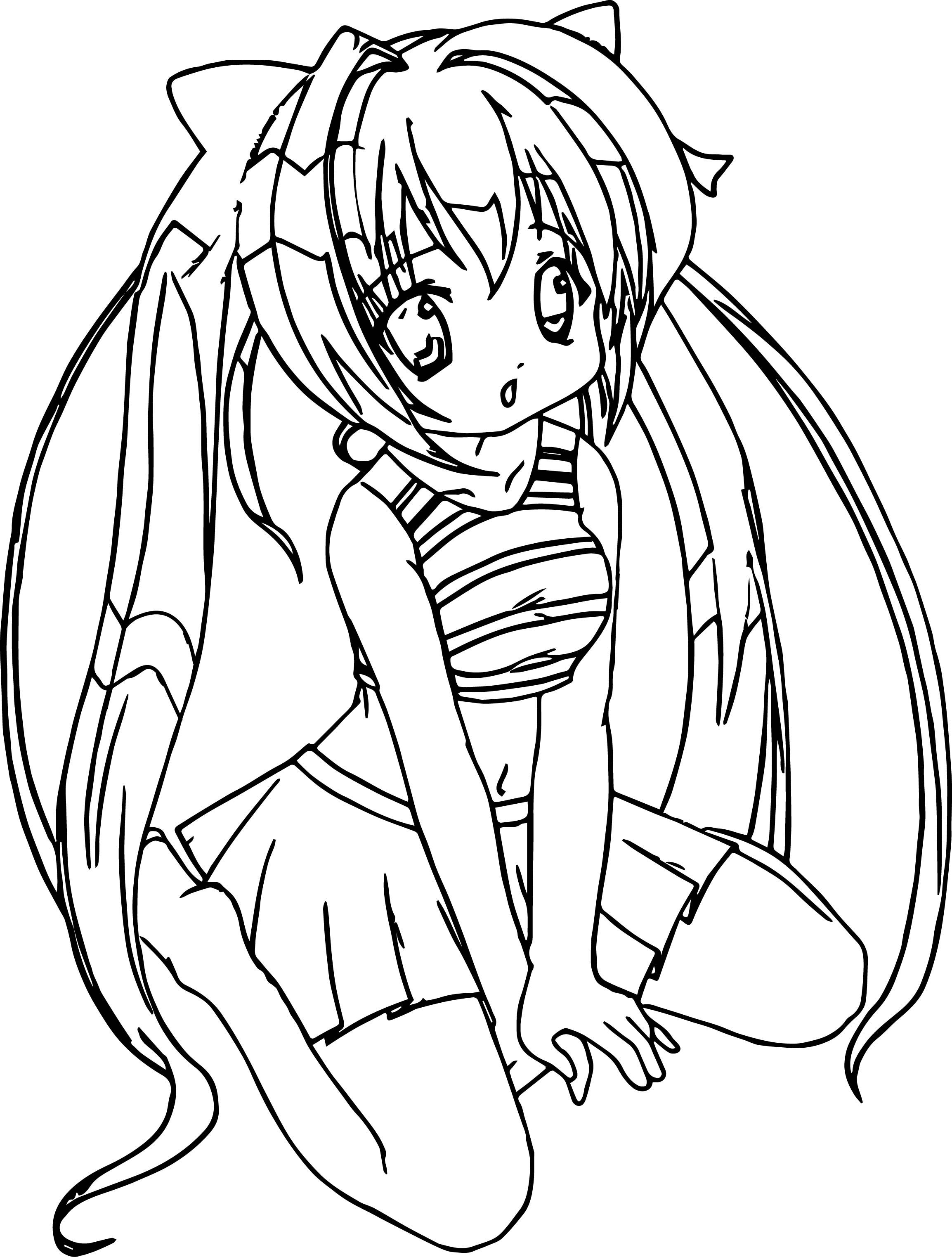 120+ Coloring Pages Anime Characters 56