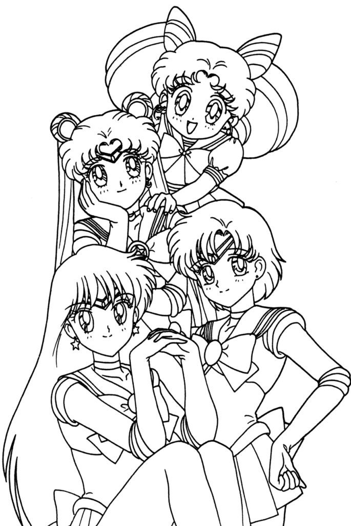 120+ Coloring Pages Anime Characters 57