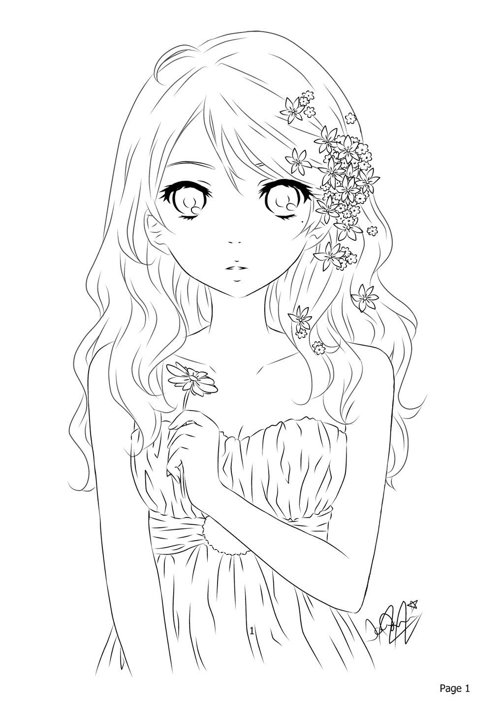 120+ Coloring Pages Anime Characters 68