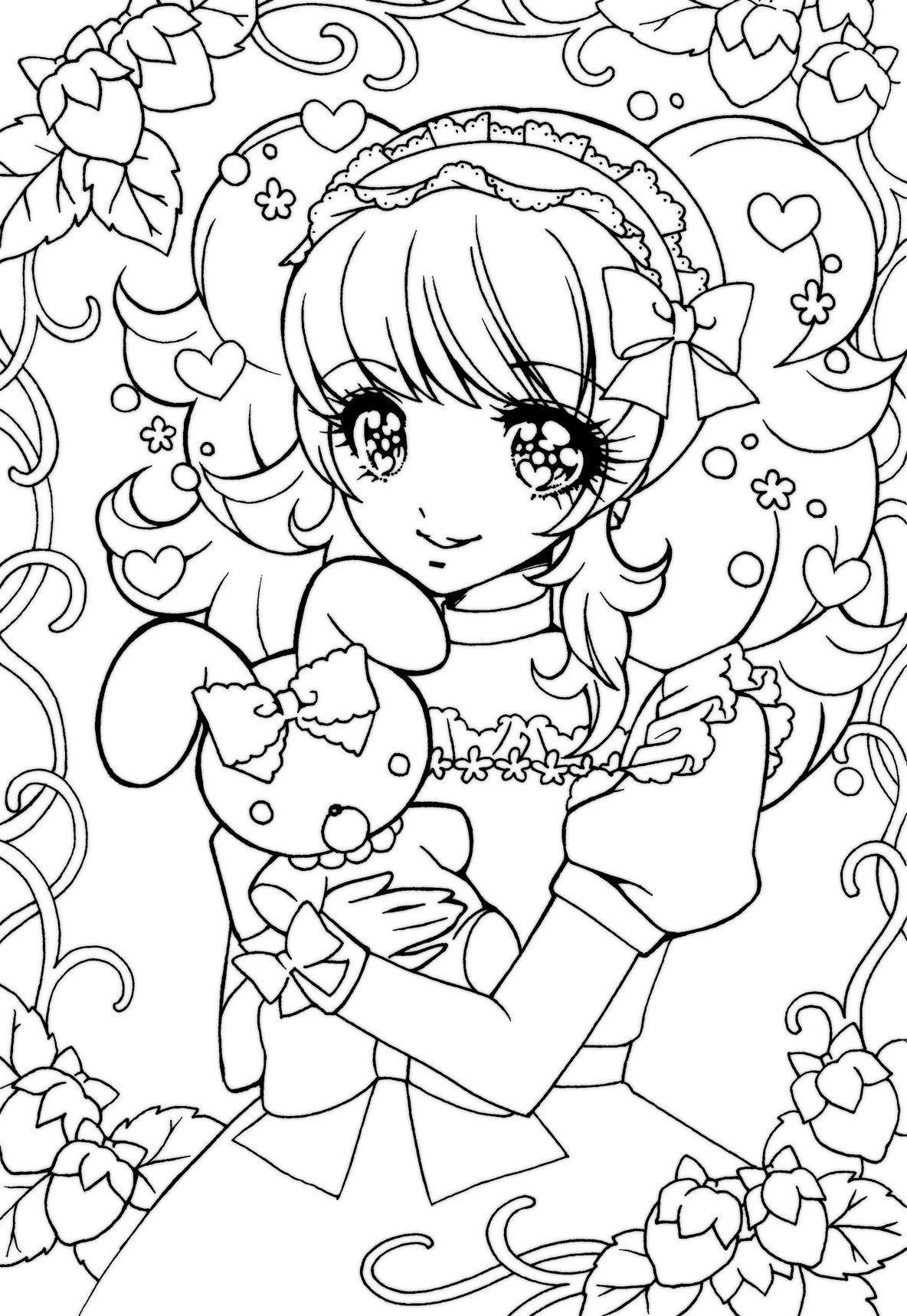 120+ Coloring Pages Anime Characters 69