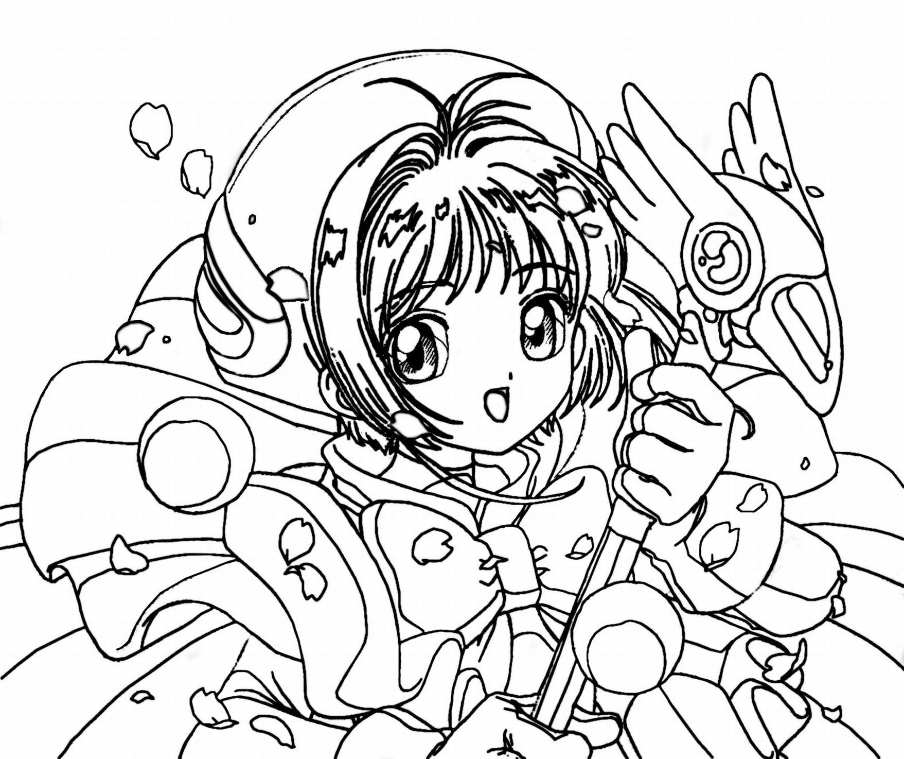 120+ Coloring Pages Anime Characters 79