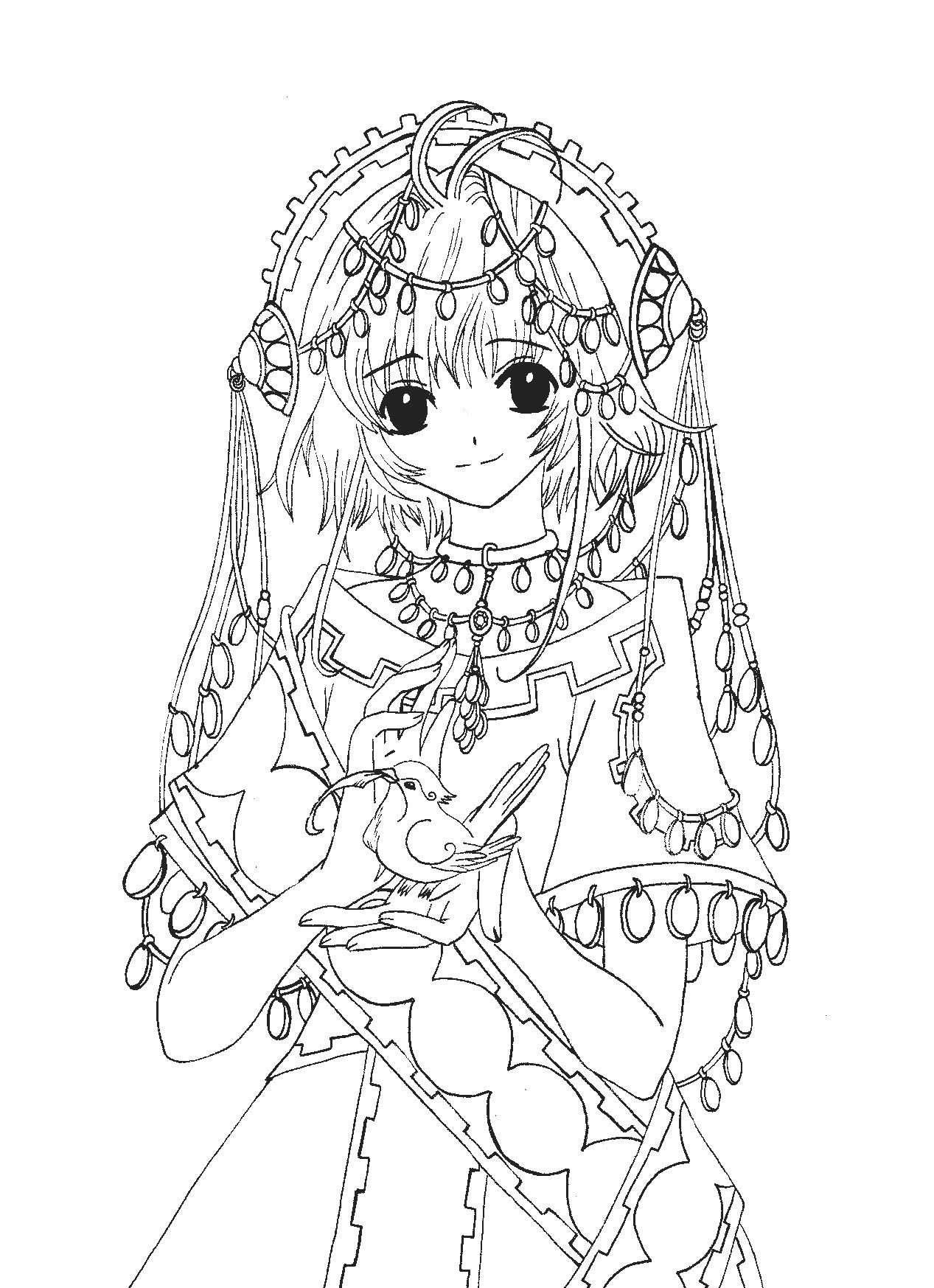 120+ Coloring Pages Anime Characters 81