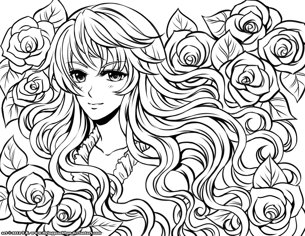 120+ Coloring Pages Anime Characters 91