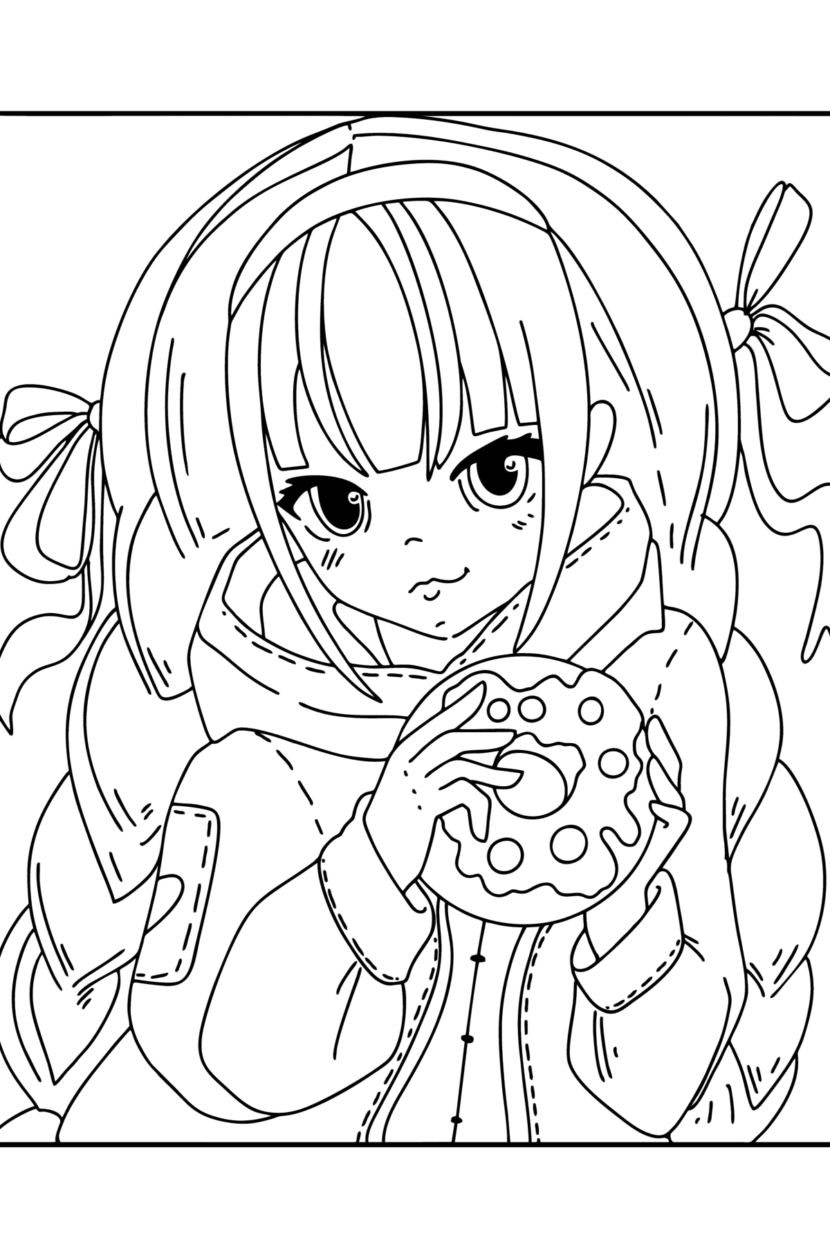 120+ Coloring Pages Anime Characters 92