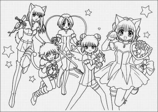 120+ Coloring Pages Anime Characters 94