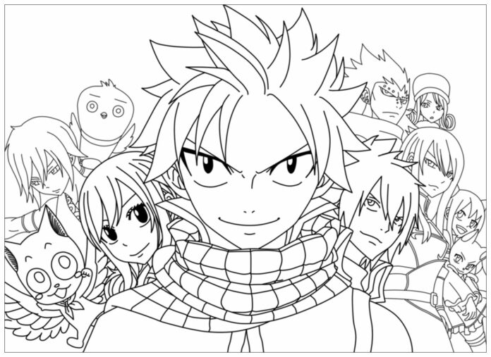 120+ Coloring Pages Anime Characters 96