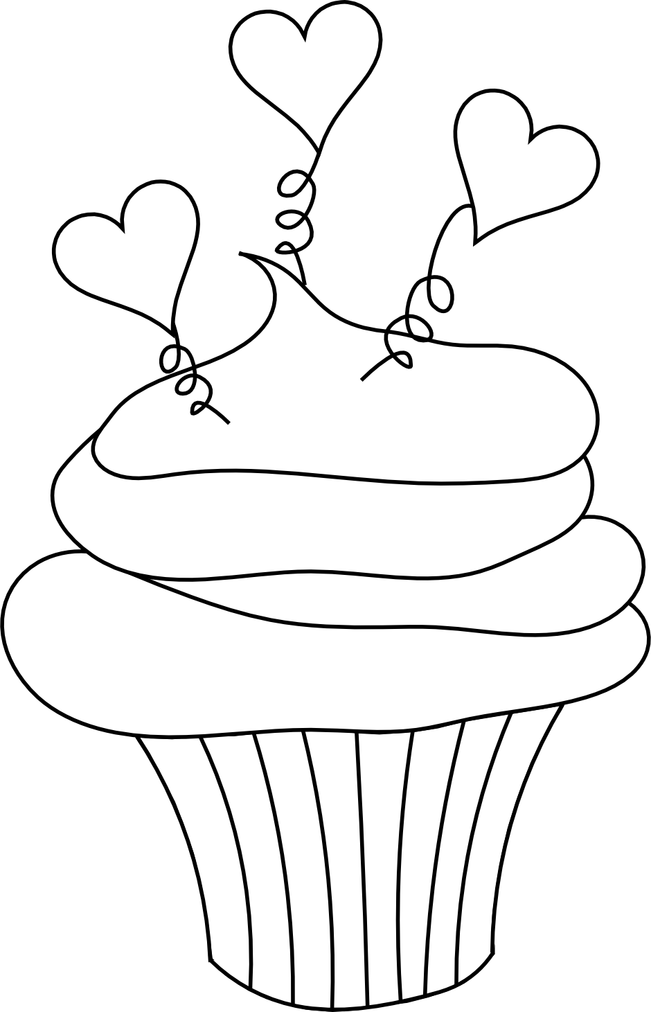 130+ Cupcake Coloring Pages 10