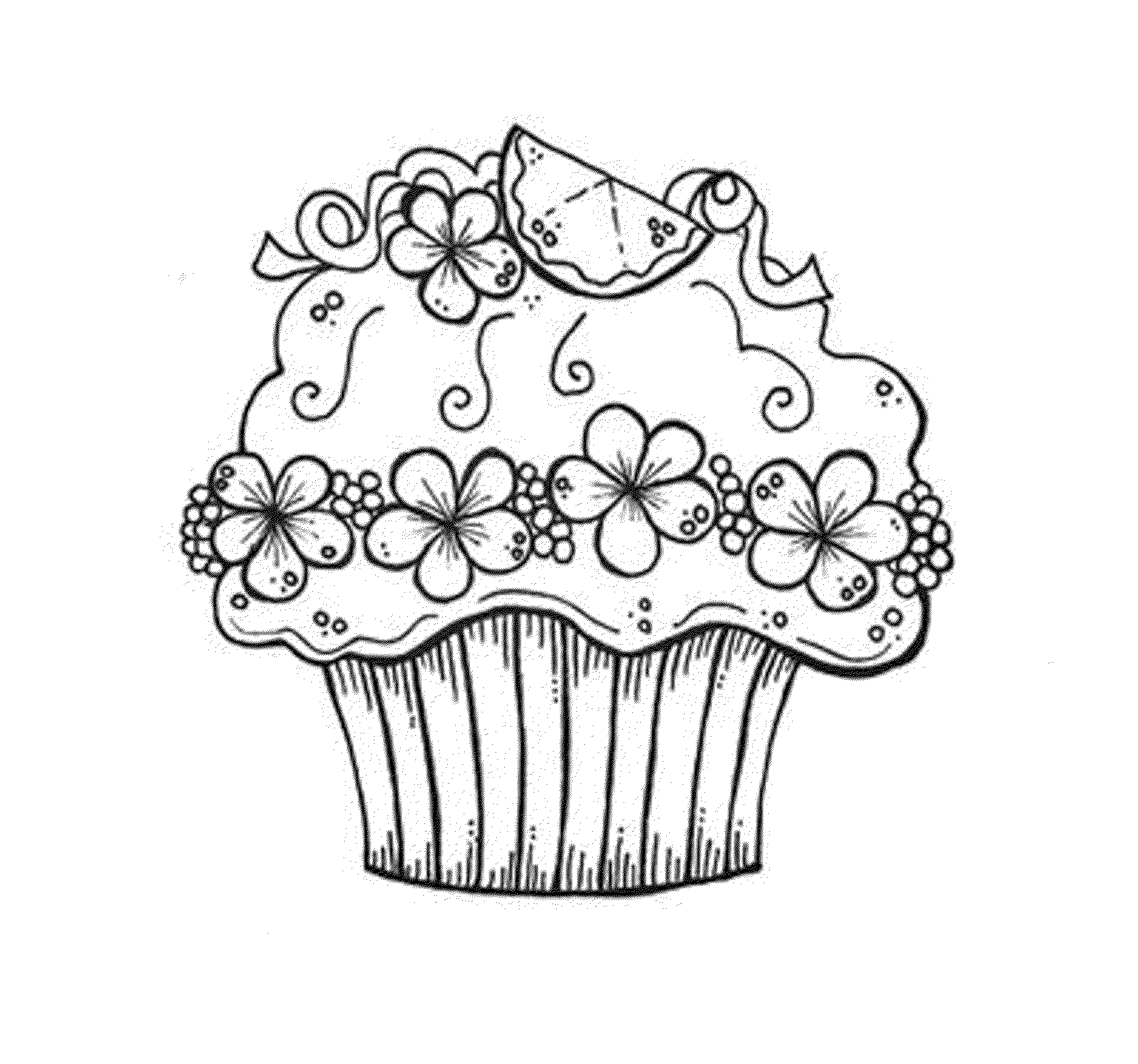 130+ Cupcake Coloring Pages 107