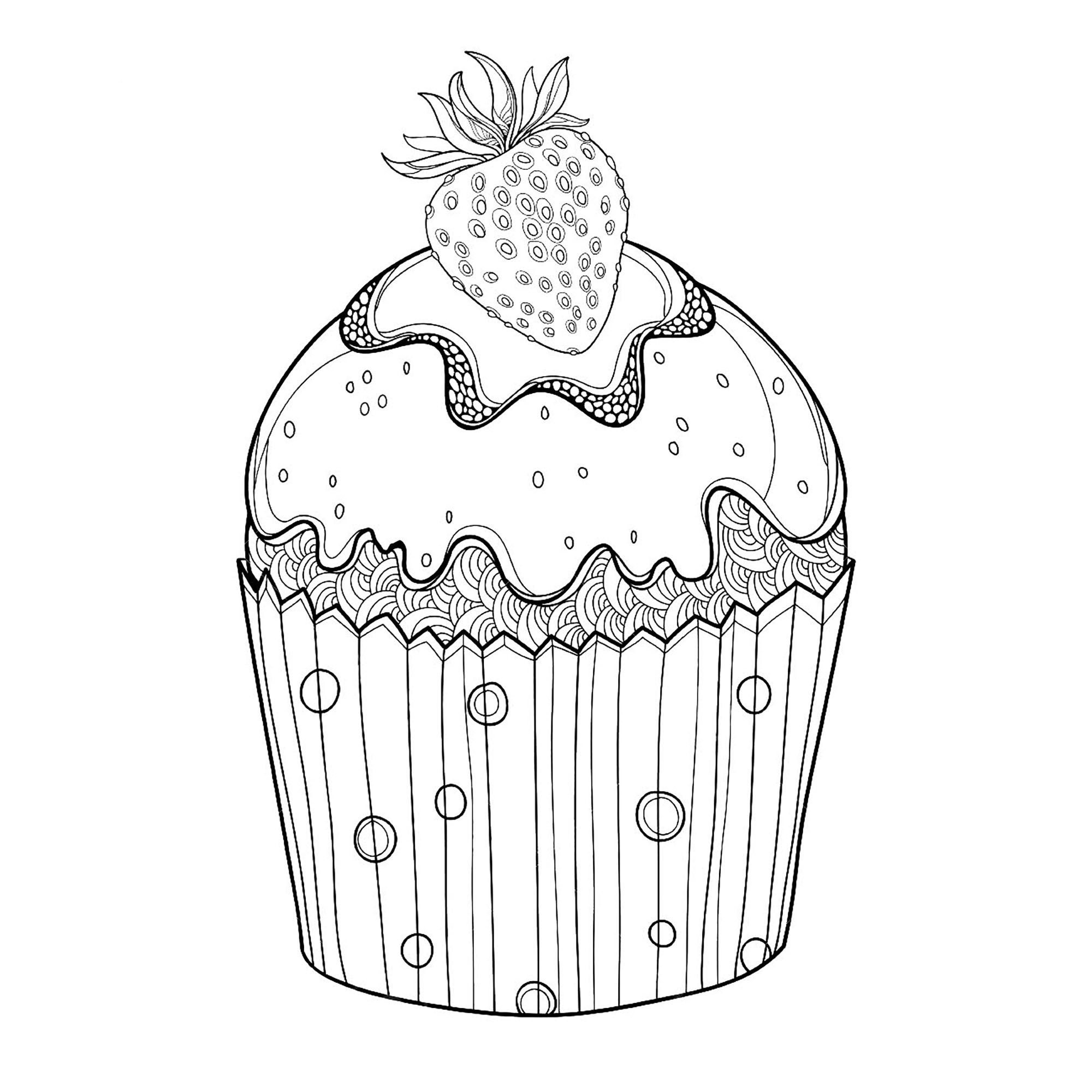 130+ Cupcake Coloring Pages 108