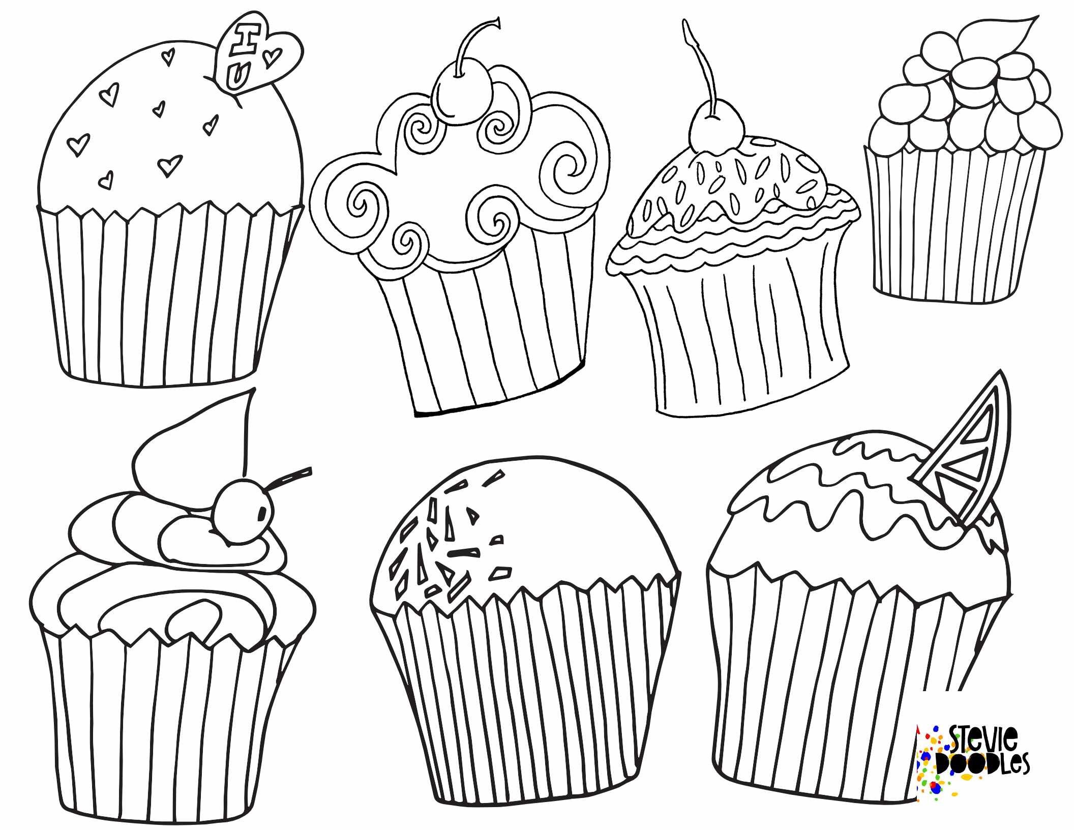 130+ Cupcake Coloring Pages 109