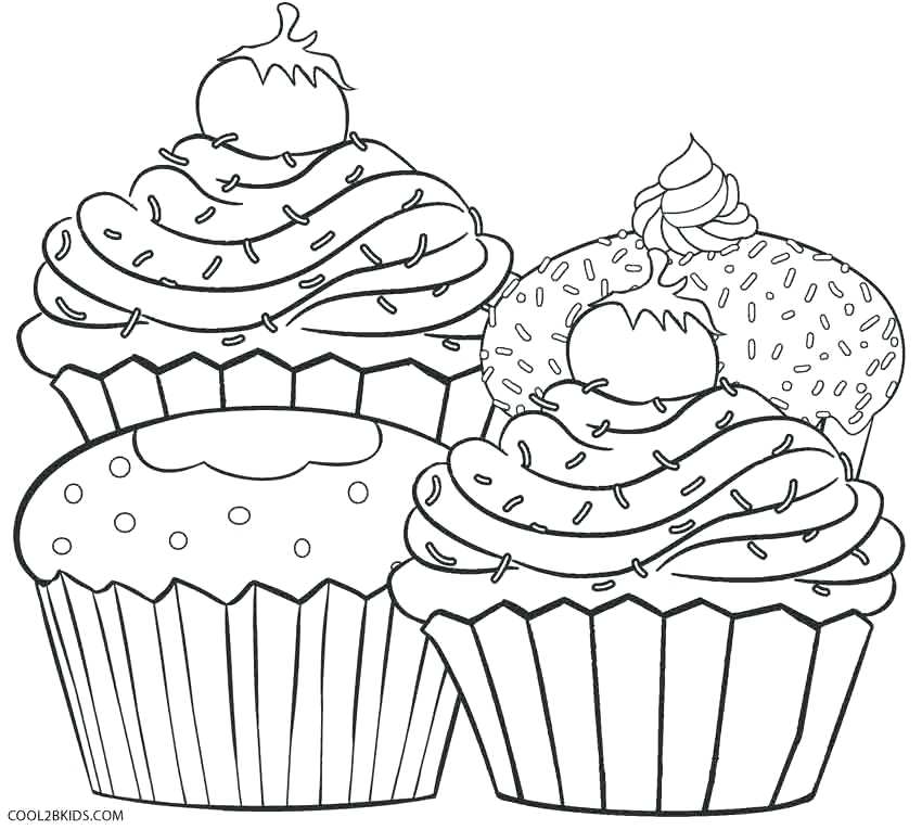 130+ Cupcake Coloring Pages 120