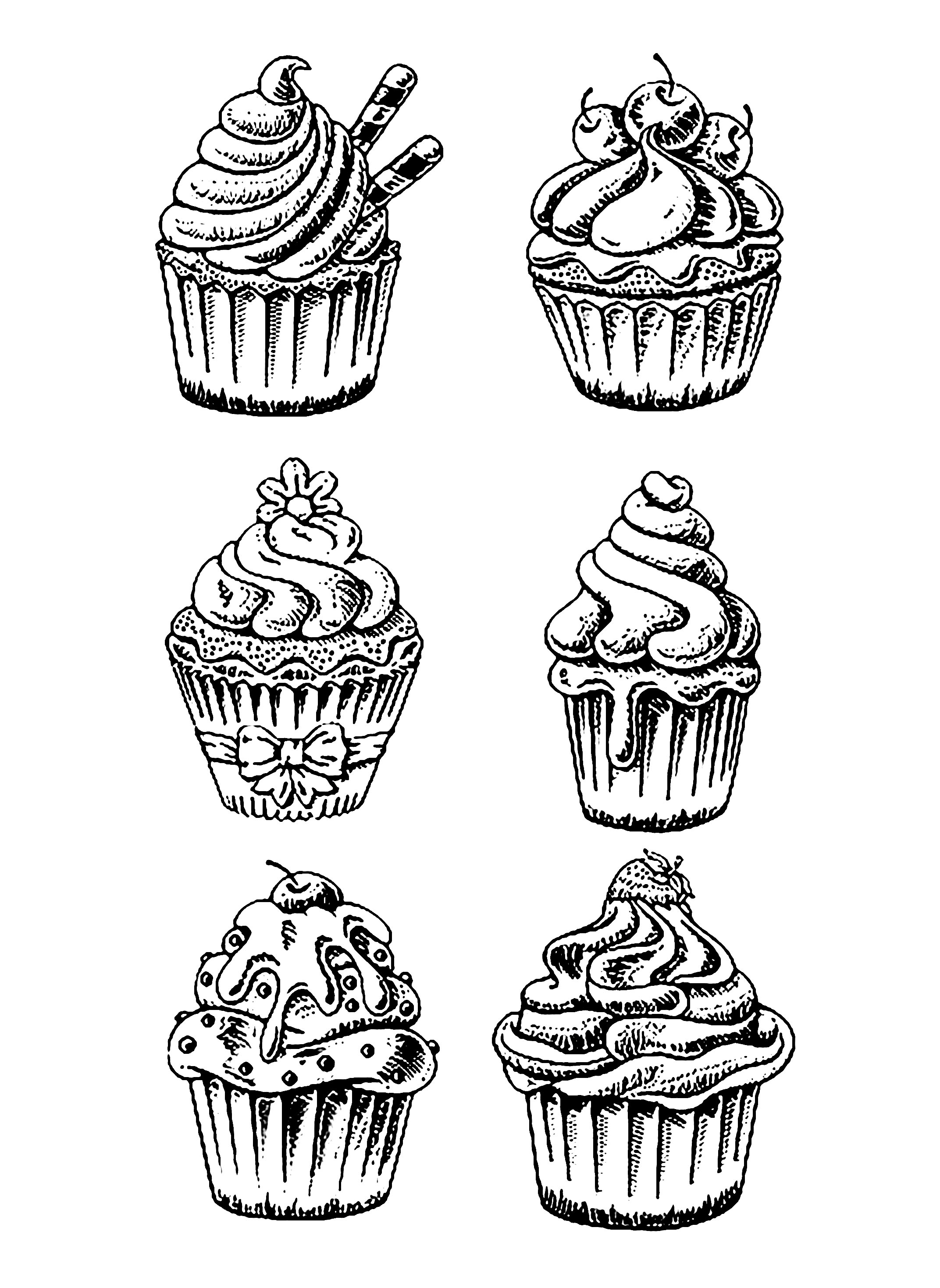 130+ Cupcake Coloring Pages 123