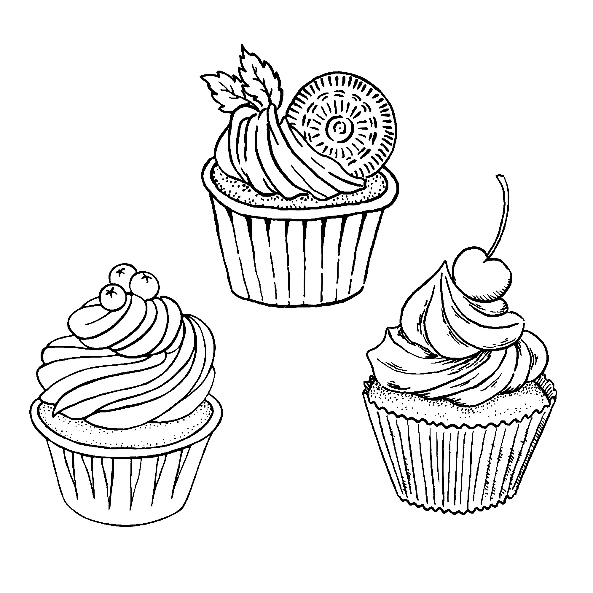 130+ Cupcake Coloring Pages 24