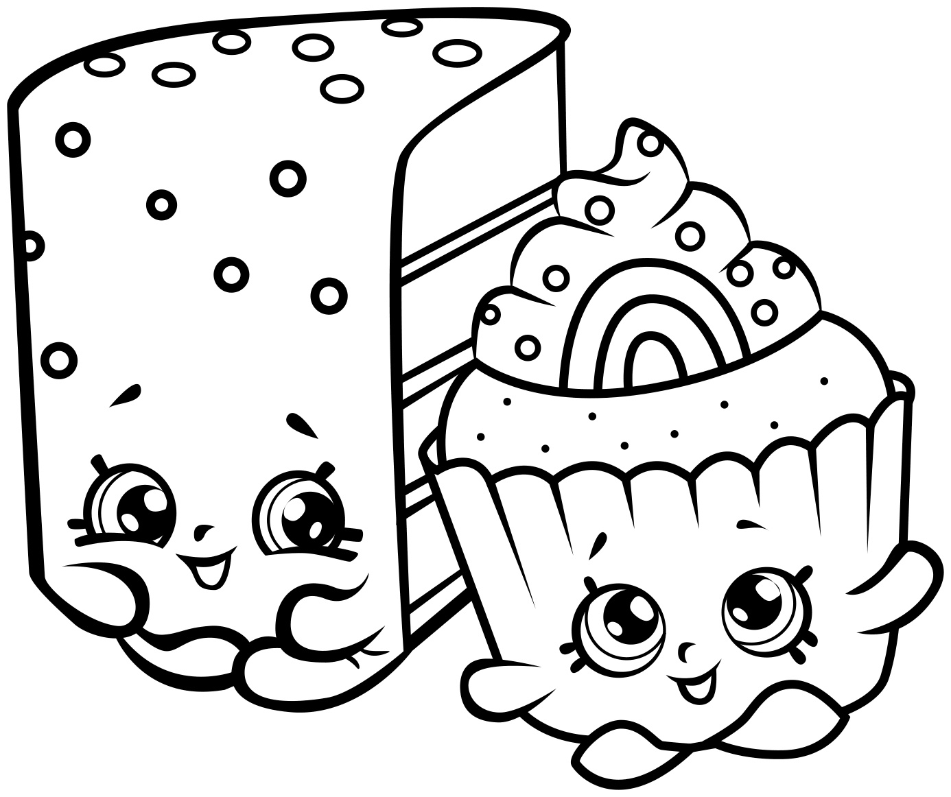 130+ Cupcake Coloring Pages 28