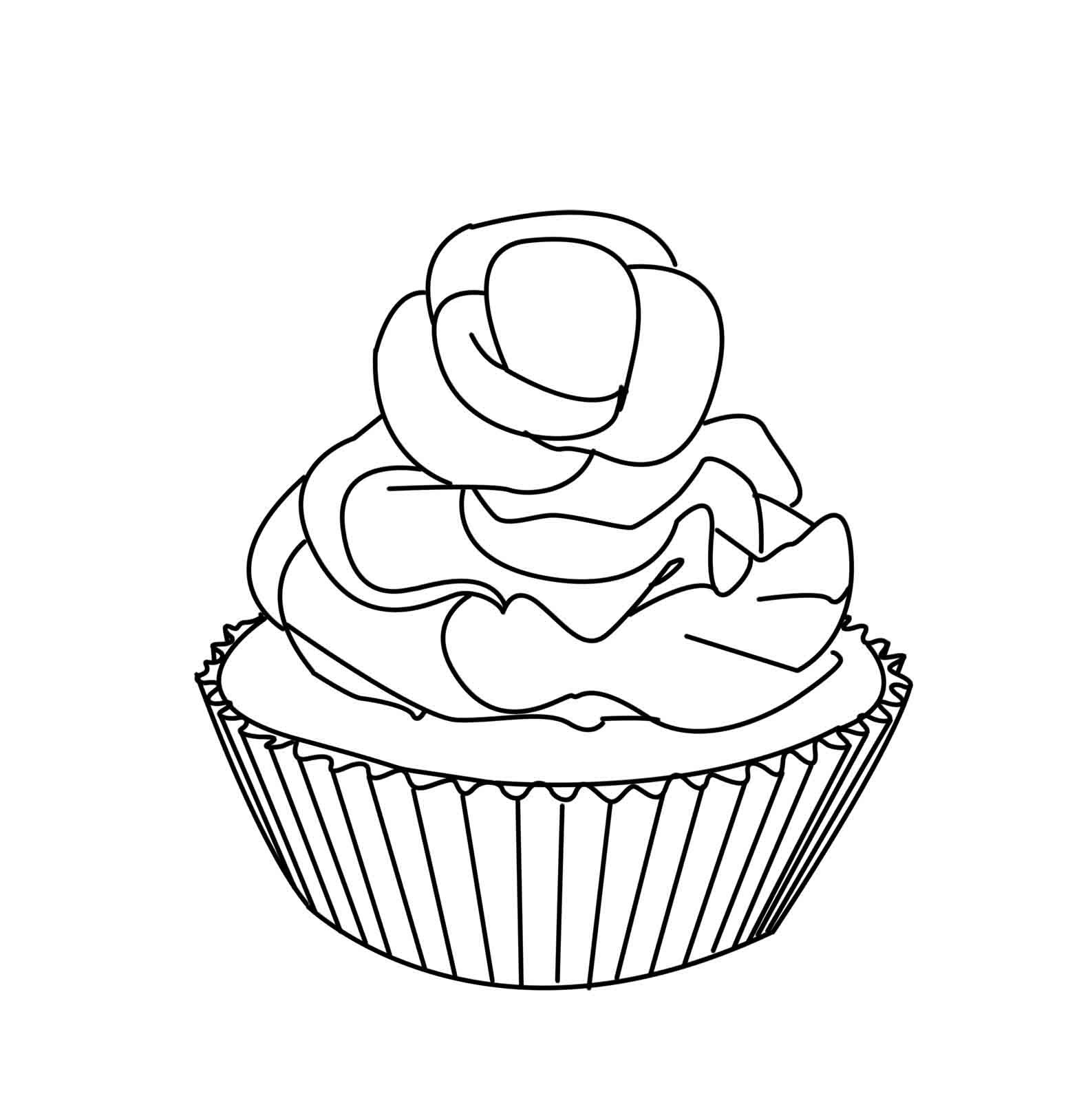 130+ Cupcake Coloring Pages 5