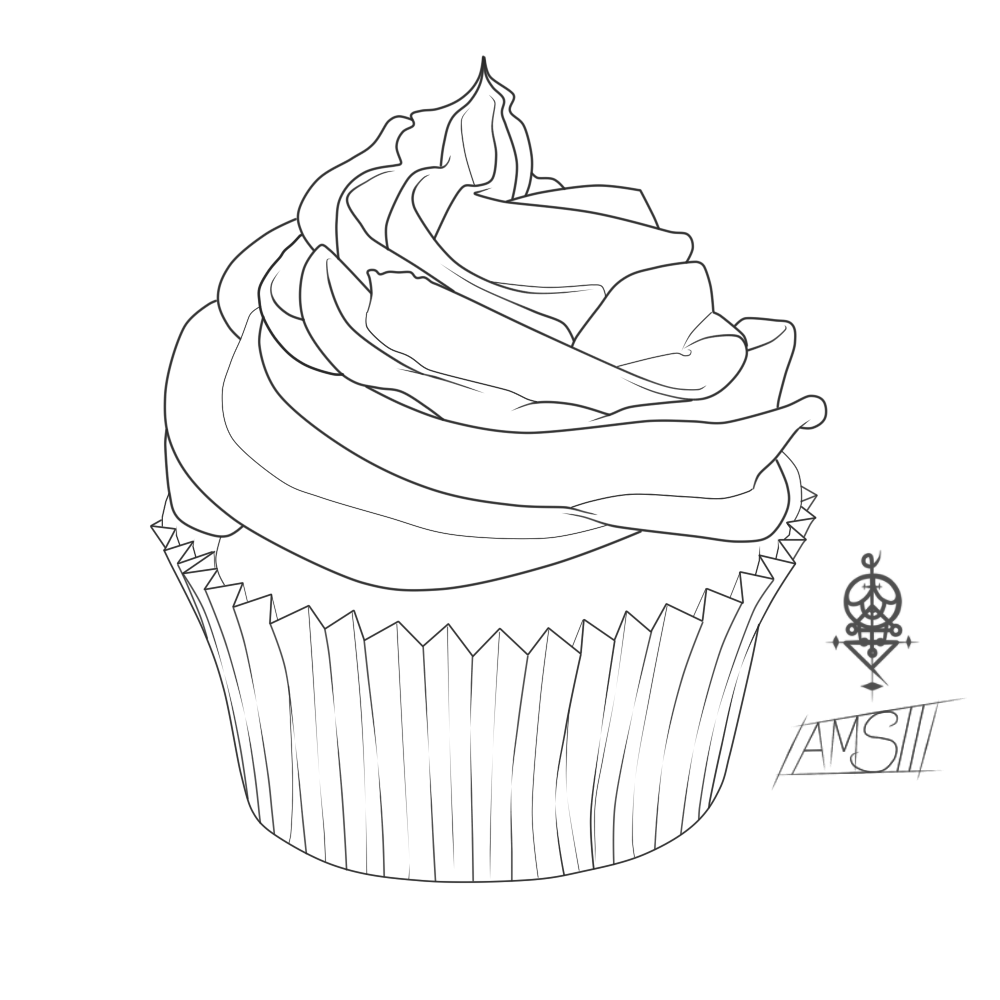 130+ Cupcake Coloring Pages 53