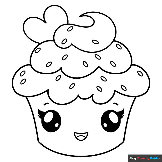 130+ Cupcake Coloring Pages 54