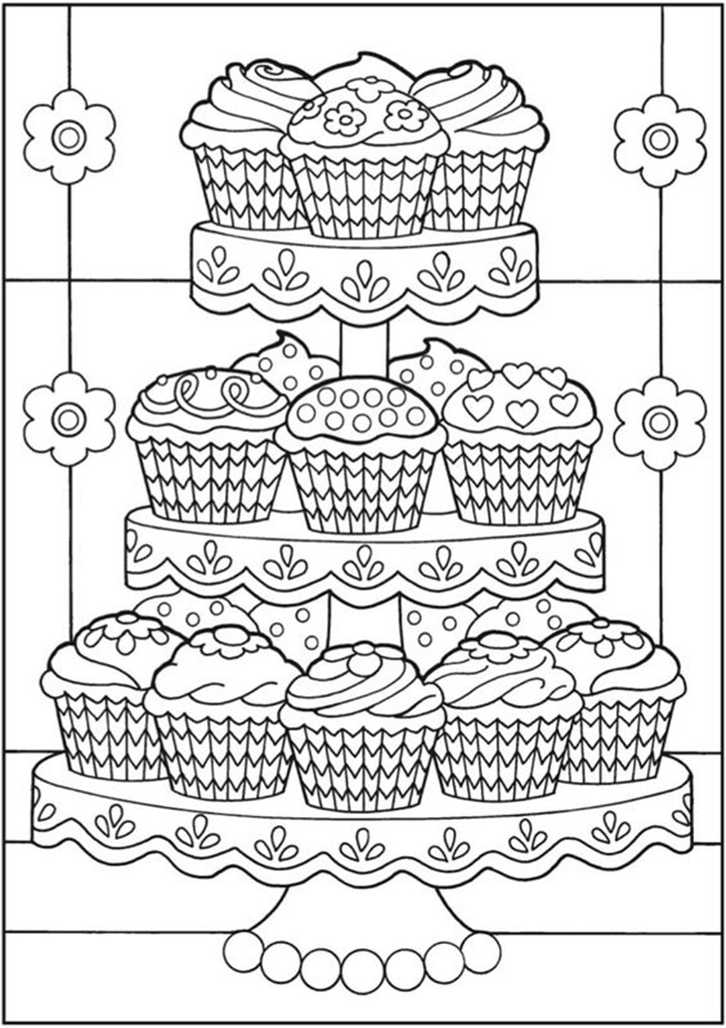 130+ Cupcake Coloring Pages 60