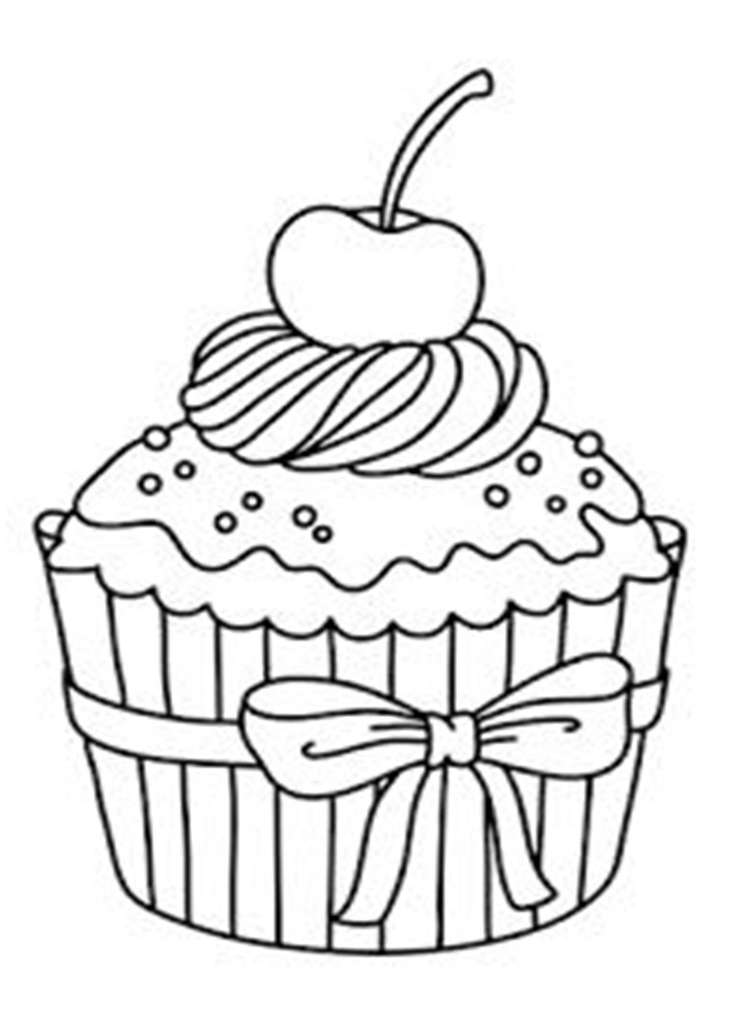 130+ Cupcake Coloring Pages 61