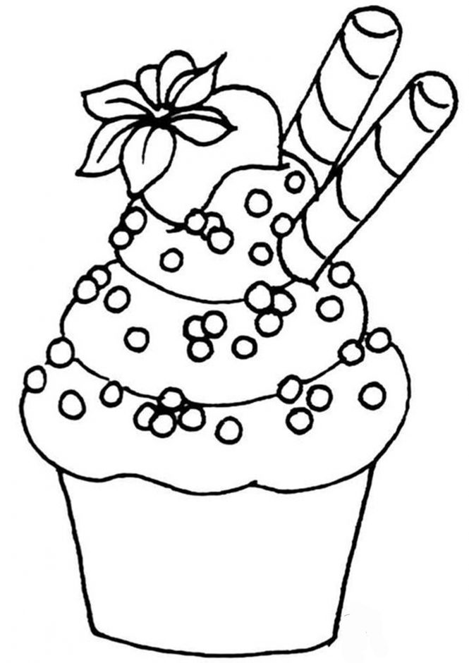 130+ Cupcake Coloring Pages 73