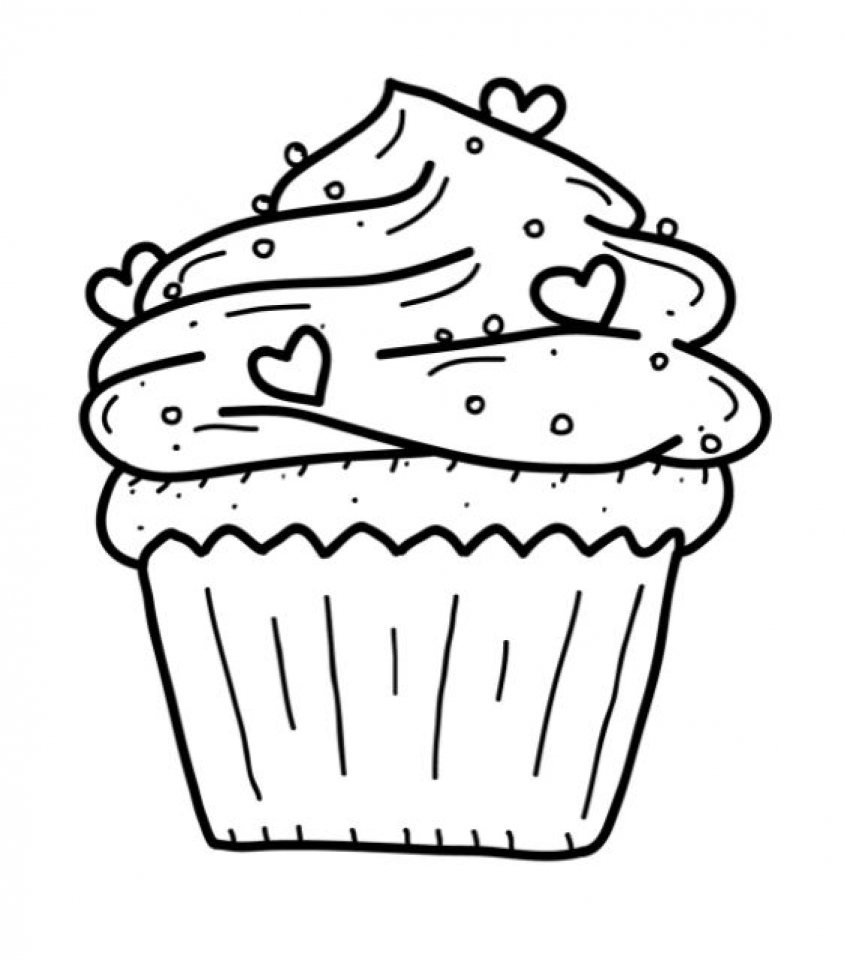 130+ Cupcake Coloring Pages 74