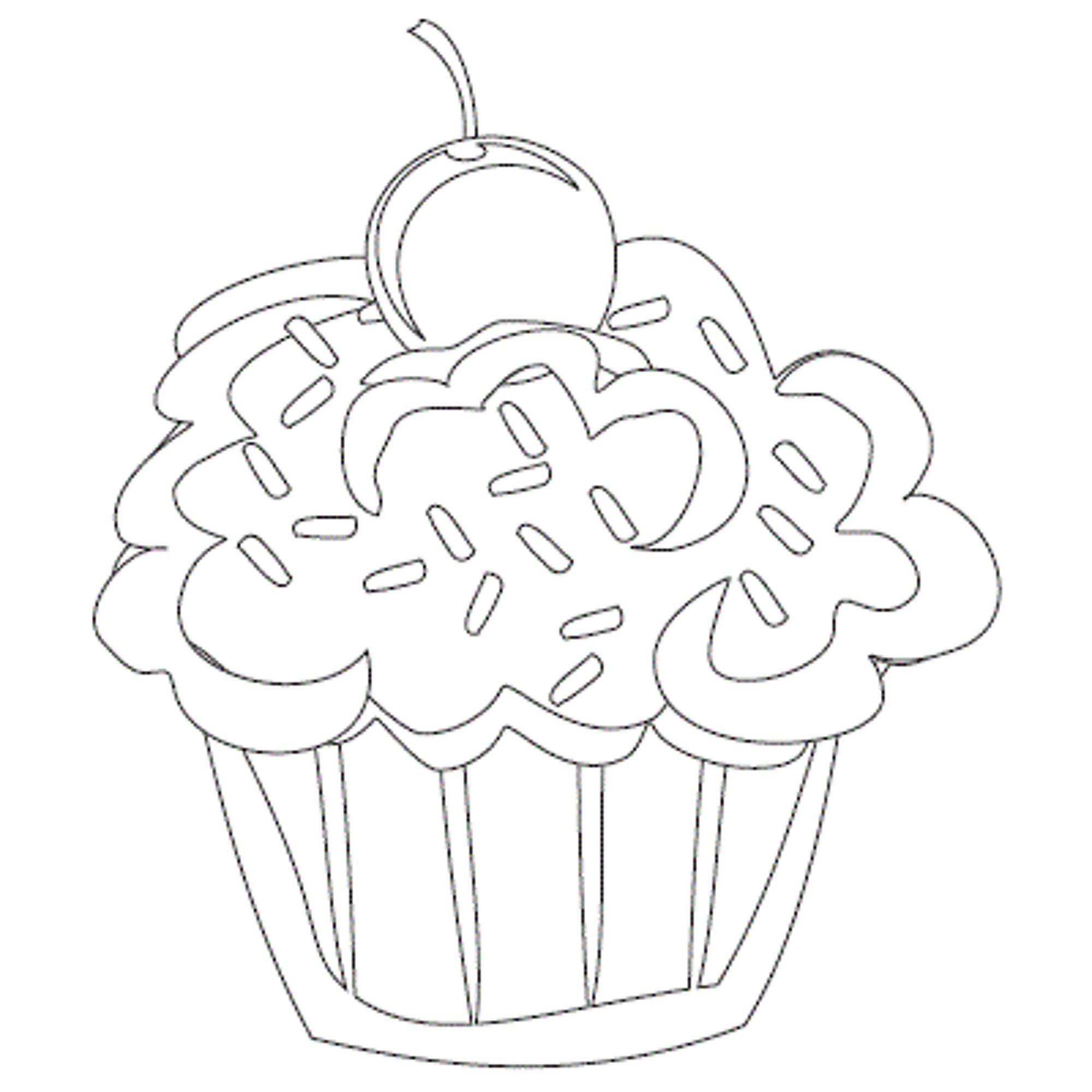 130+ Cupcake Coloring Pages 76