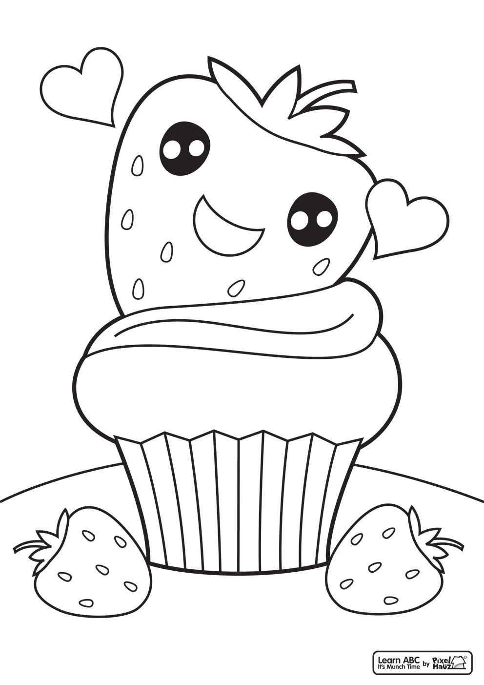 130+ Cupcake Coloring Pages 8