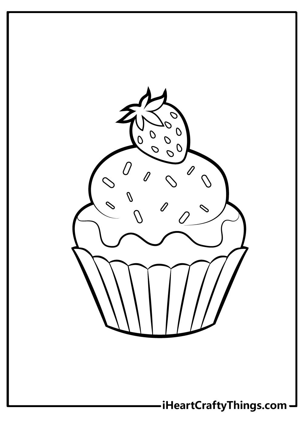 130+ Cupcake Coloring Pages 83