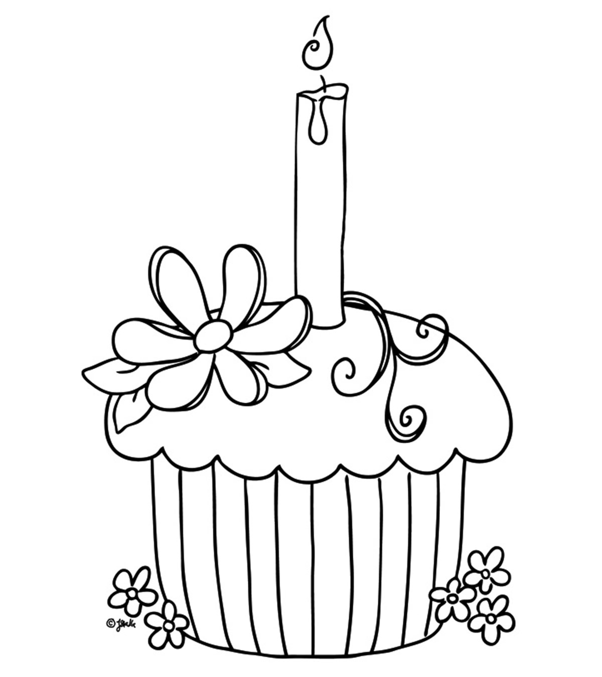 130+ Cupcake Coloring Pages 9