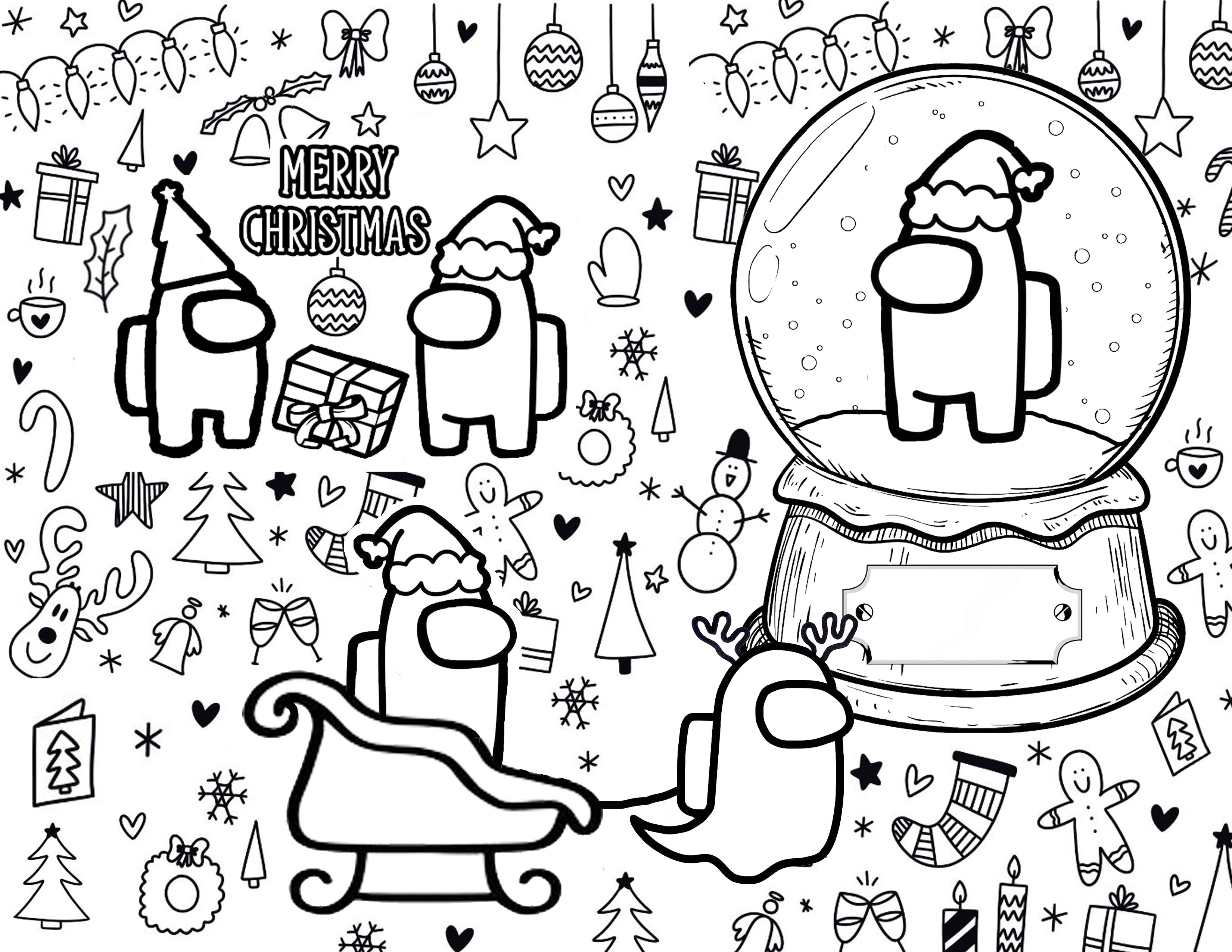 140+ Among Us Coloring Page Ideas: Colorful Crewmate Fun 1