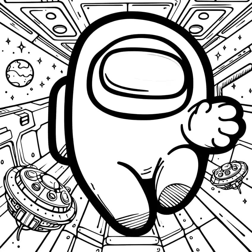 140+ Among Us Coloring Page Ideas: Colorful Crewmate Fun 105