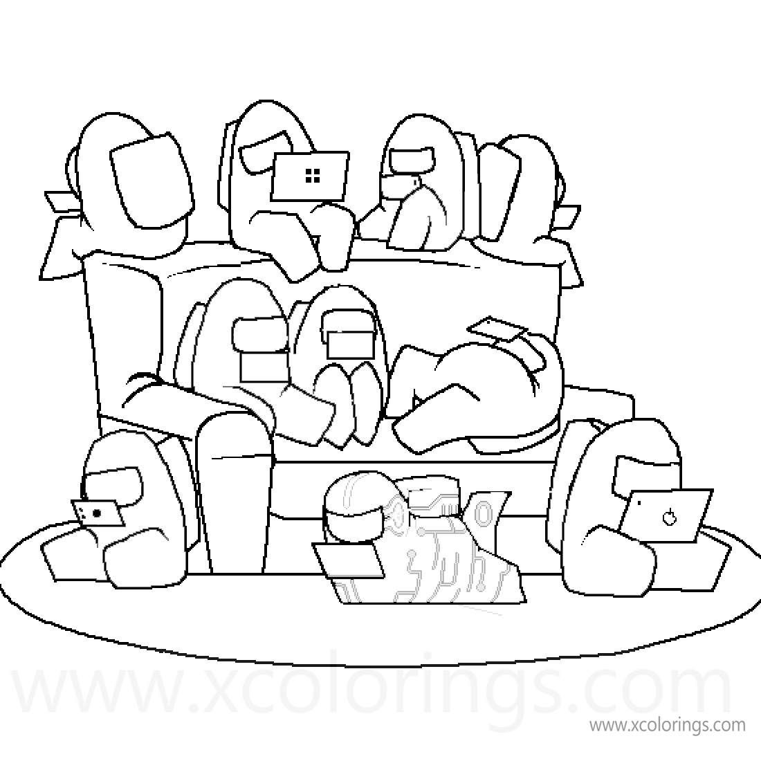 140+ Among Us Coloring Page Ideas: Colorful Crewmate Fun 19