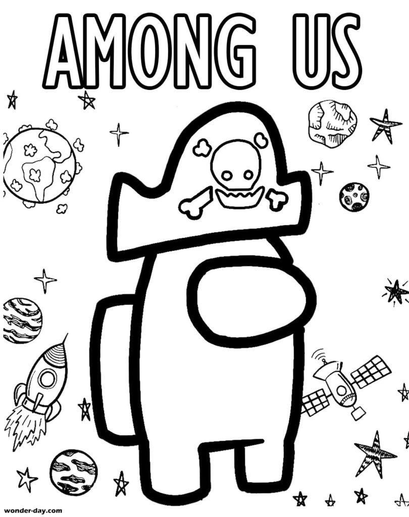 140+ Among Us Coloring Page Ideas: Colorful Crewmate Fun 48