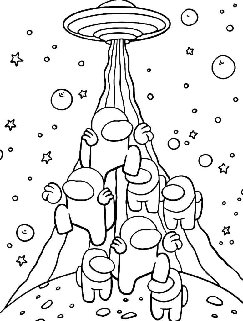 140+ Among Us Coloring Page Ideas: Colorful Crewmate Fun 67