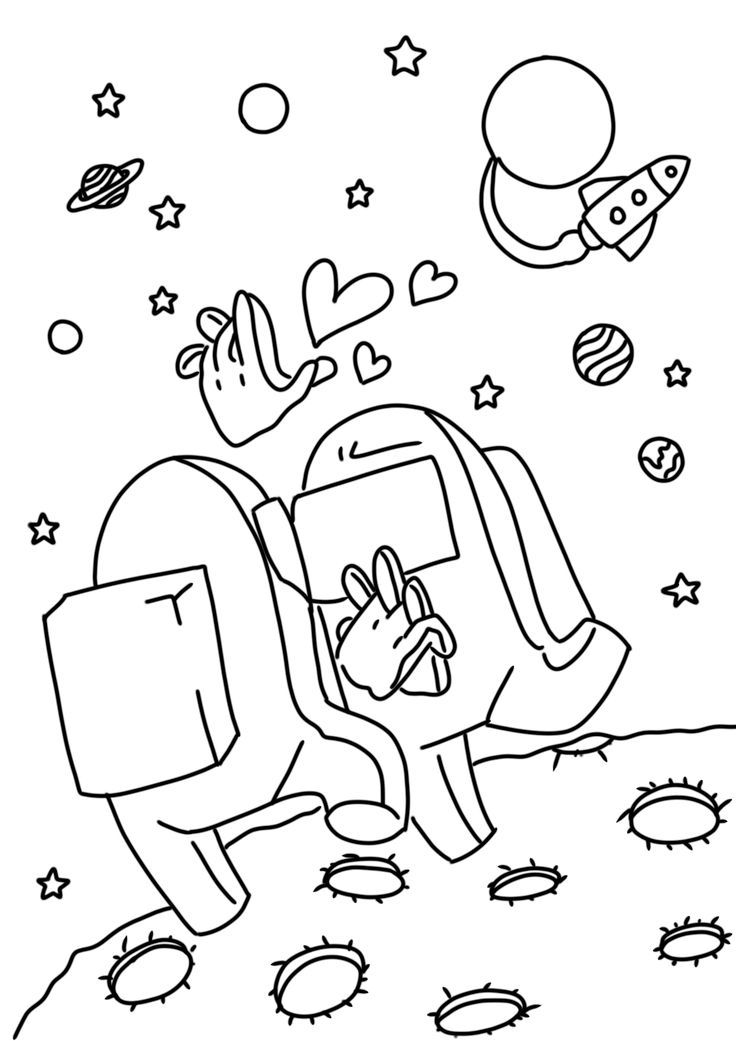 140+ Among Us Coloring Page Ideas: Colorful Crewmate Fun 79