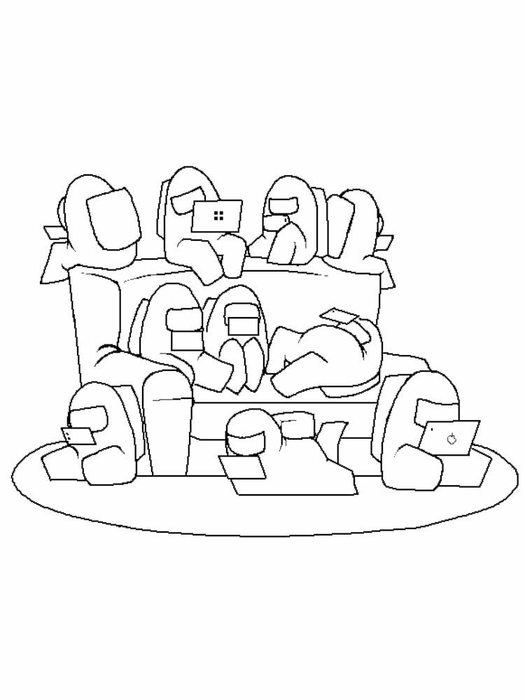 140+ Among Us Coloring Page Ideas: Colorful Crewmate Fun 90