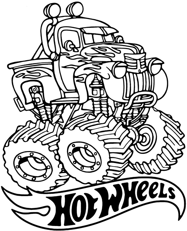 140+ Hot Wheels Coloring Pages 105