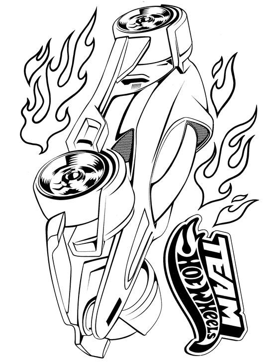 140+ Hot Wheels Coloring Pages 107