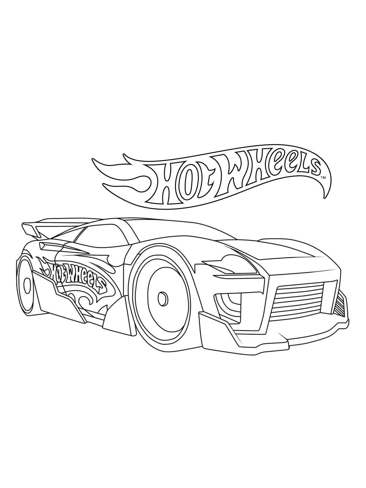 140+ Hot Wheels Coloring Pages 19