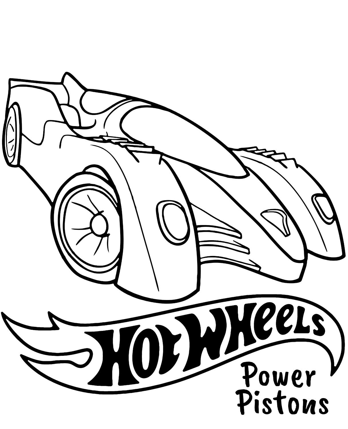 140+ Hot Wheels Coloring Pages 20