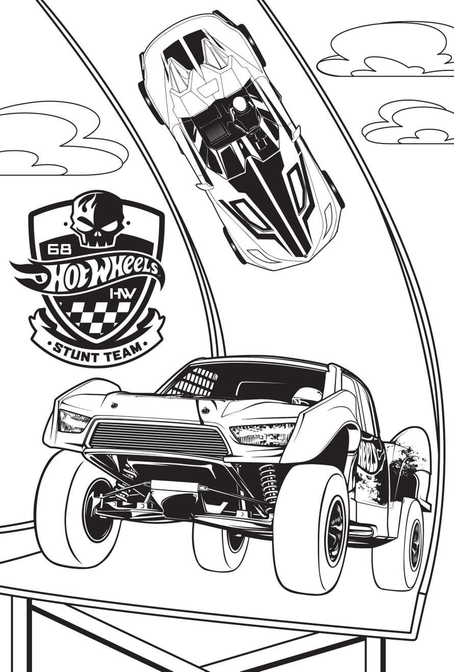 140+ Hot Wheels Coloring Pages 22