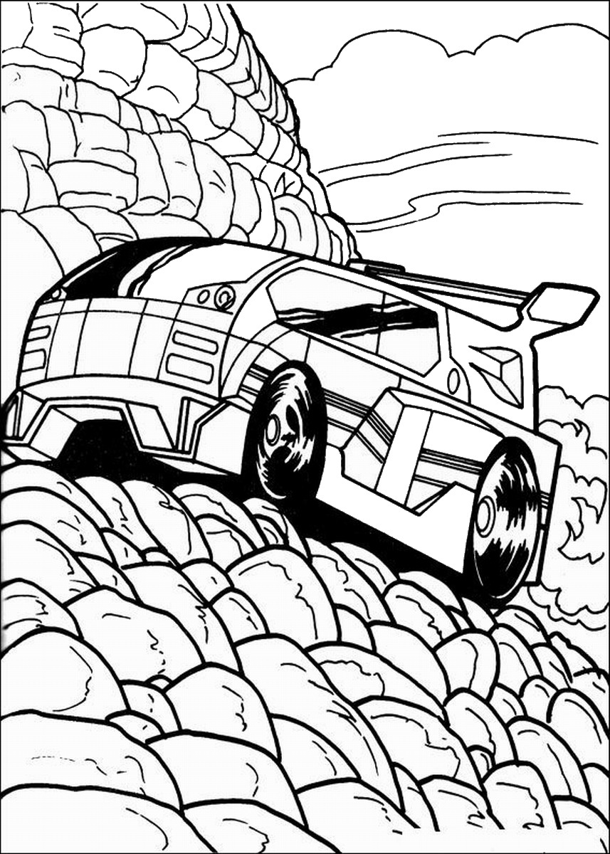 140+ Hot Wheels Coloring Pages 24