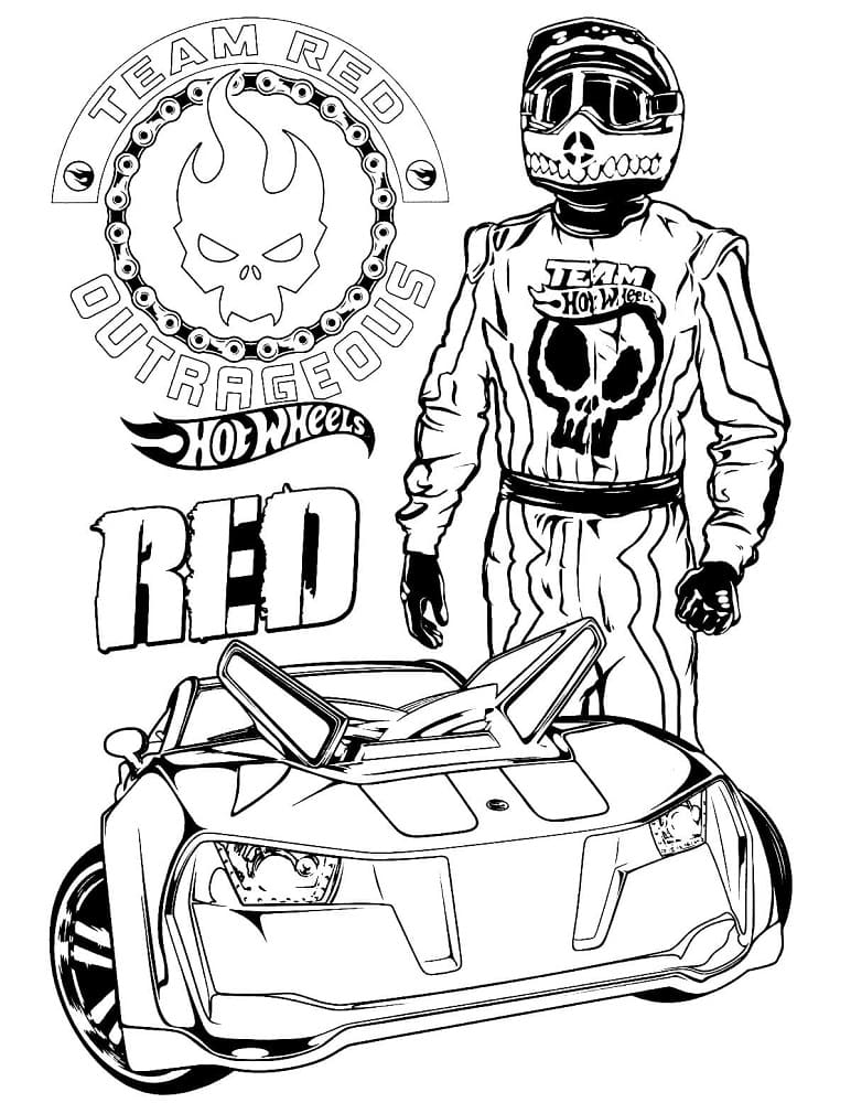 140+ Hot Wheels Coloring Pages 29